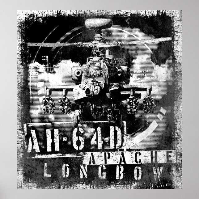 Póster AH-64D Apache Longbow (Frente)