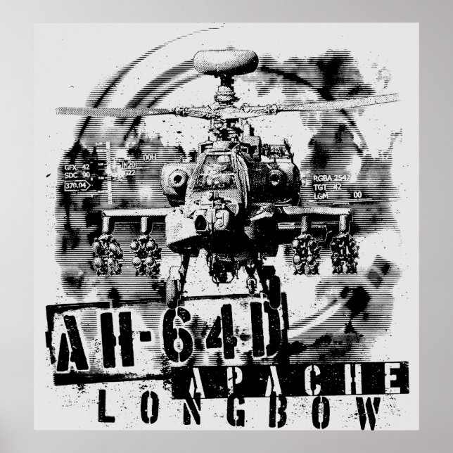 Póster AH-64D Apache Longbow (Frente)