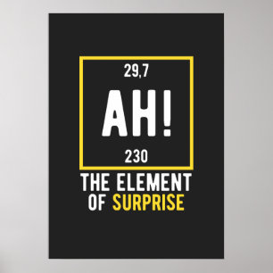Póster Ah el elemento de la sorpresa