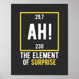Póster Ah el elemento de la sorpresa
