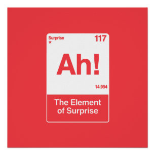 Póster Ah El Elemento Sorpresa - Química Divertida 