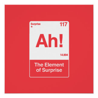 Póster Ah El Elemento Sorpresa - Química Divertida 
