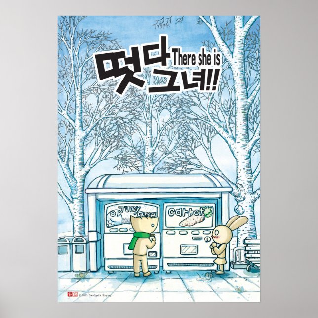 Póster ¡Ahí Está! Serie Doki y Nabi Poster original (Frente)