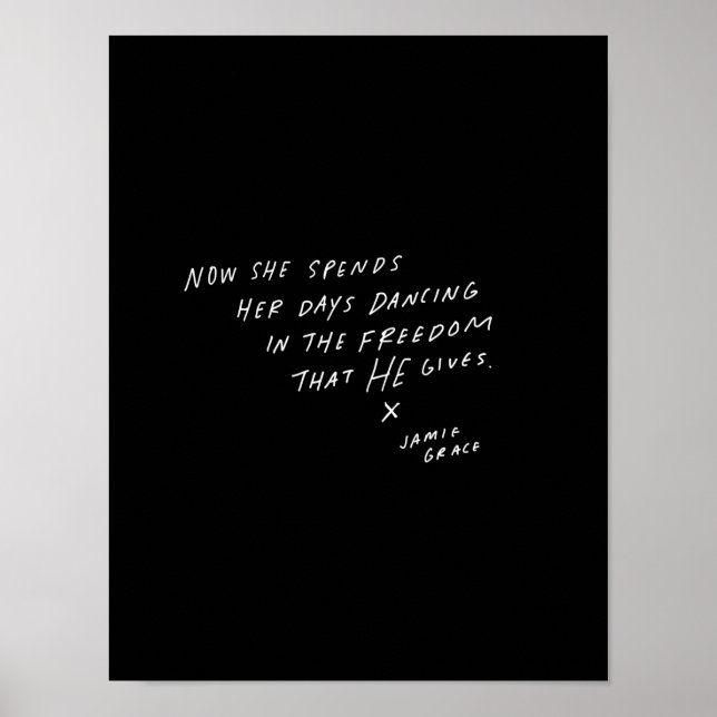 Póster Ahora ella pasa sus días bailando (Frente)