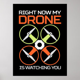 Póster Ahora mismo mi dron