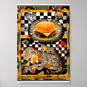 Póster ¡Ahora no puedo hacer ninguna hamburguesa!