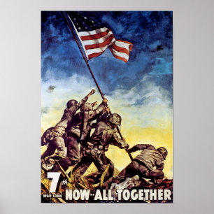 Póster Ahora todos juntos ~ Iwo Jima