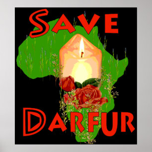 Póster Ahorre Darfur