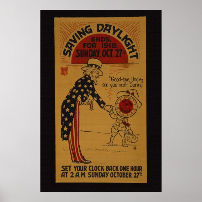 Póster Ahorro de luz de día 36 x 24 Poster (Frente)