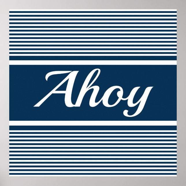 Póster Ahoy (Frente)