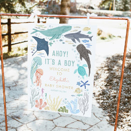 Póster Ahoy es un joven cartel de bienvenida de Baby Show