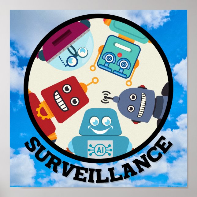 Póster AI (Inteligencia Artificial) - Vigilancia (Frente)