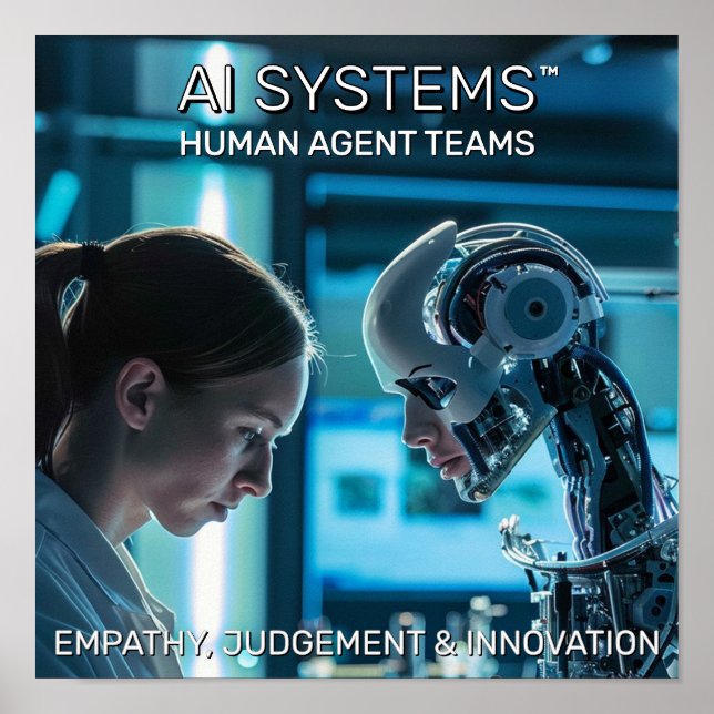 Póster AI Systems, Human Agent Teams™ Poster (Frente)
