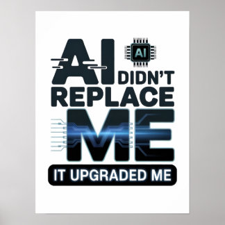 Póster AI Upgrade Quote for Tech Lovers