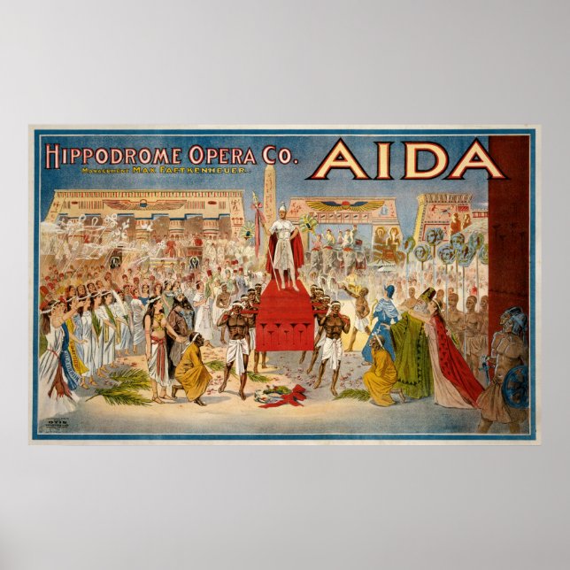 Póster Aida de Giuseppe Verdi (Frente)