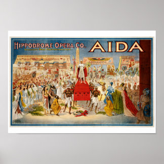 Póster Aida Opera poster 1898