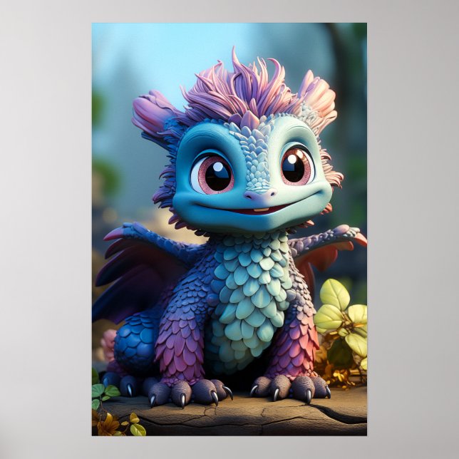 Póster Aiden, un dragón caprichoso (Frente)
