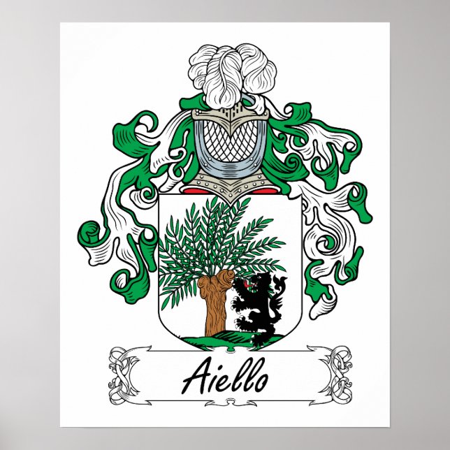 Póster Aiello Family Crest (Frente)