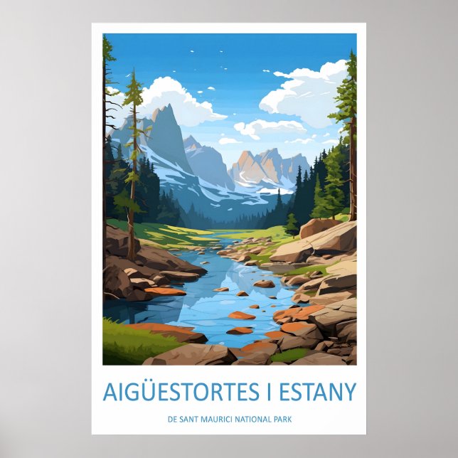 Póster Aigüestortes I De Sant Park Estany Maurici (Frente)