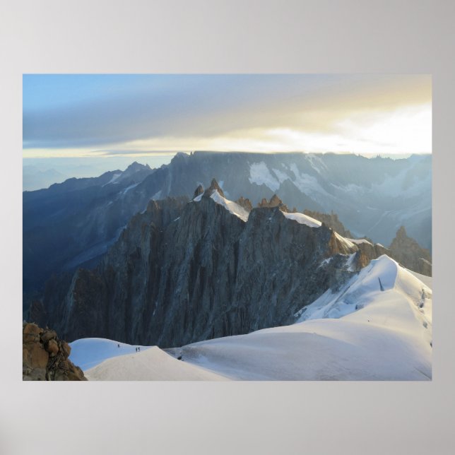 Póster Aiguille du Midi sunrise Chamonix (Frente)