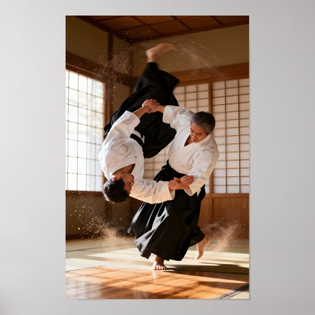 Póster Aikido japonés (Frente)