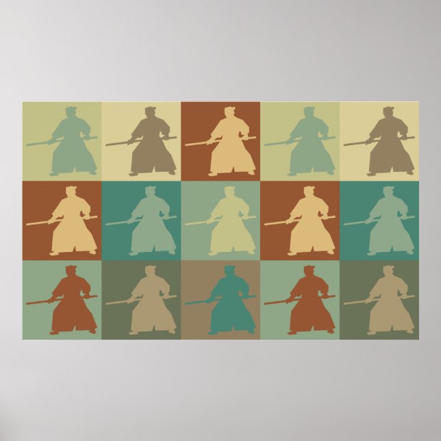 Póster Aikido Pop Art (Frente)