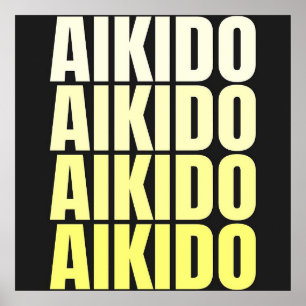 Póster AIKIDO Poster de artes marciales