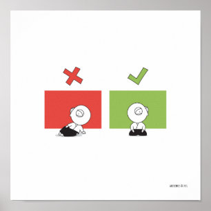 Póster Aikido - regla #5 del ir de discotecas