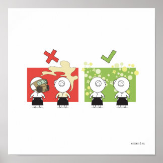 Póster Aikido - Regla de dojo #1