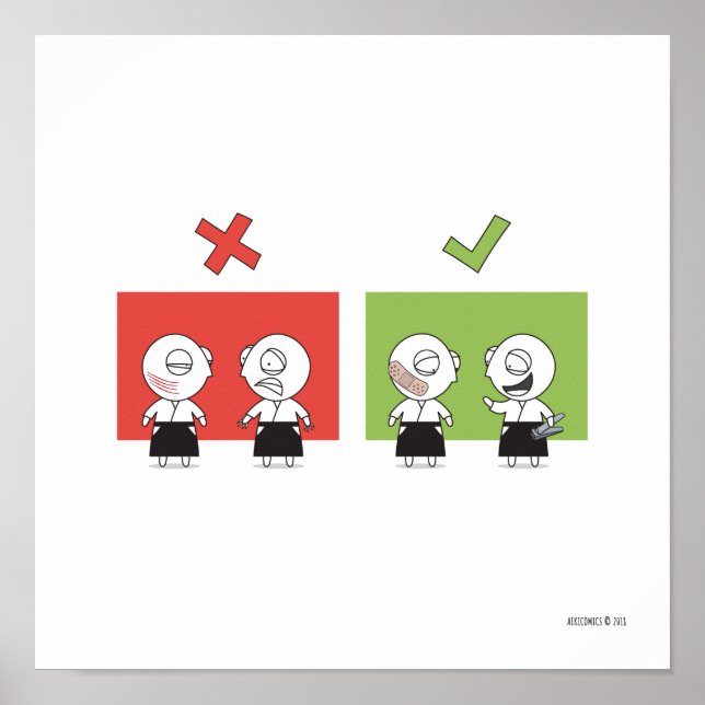 Póster Aikido - Regla de dojo #2 (Frente)