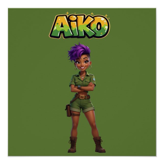 Póster AiKo Beats™ Safari AiKo Explorer (Anverso)