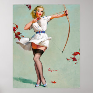 Póster Aiming Pin Up