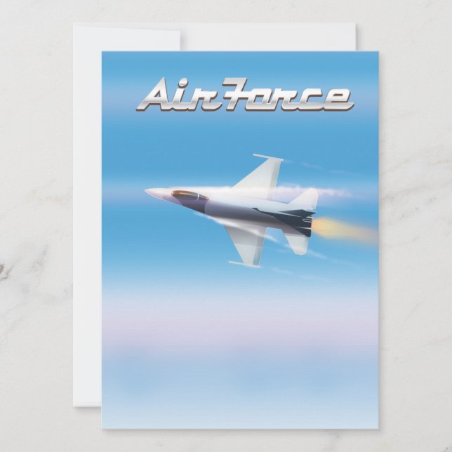 Poster Air Force Jet (Anverso)