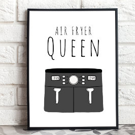 Póster Air Fryer Queen