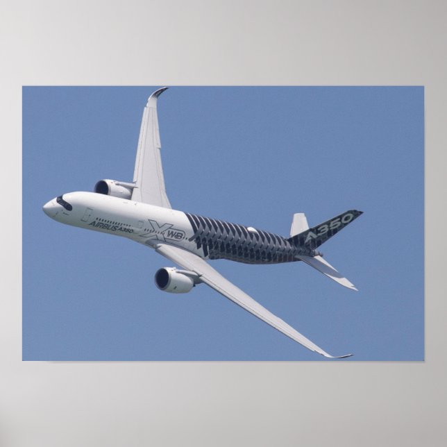 Póster Airbus A350 In Flight (Frente)