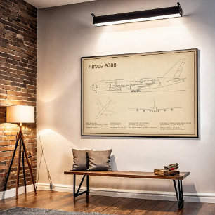 Póster Airbus a380 - Planes de Plano de Plano de Plano de