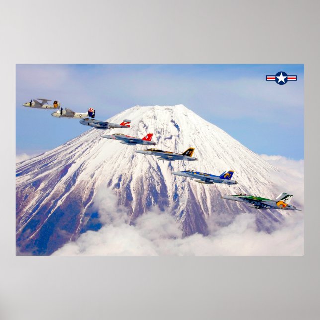 PÓSTER AIRE AIRE AIRE AERONAVE DE LOS EE.UU. (Frente)