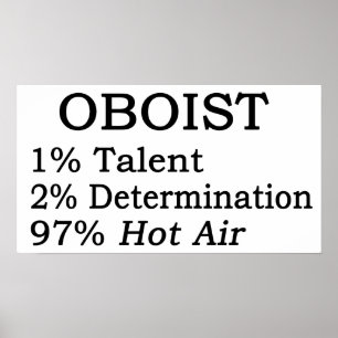 Póster Aire caliente del oboe