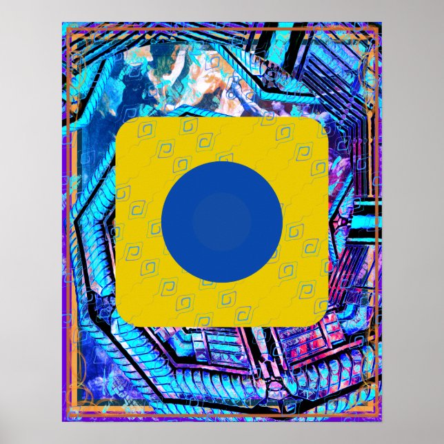 Póster Aire Elemental Dentro De La Tierra Meditación Ayud (Frente)