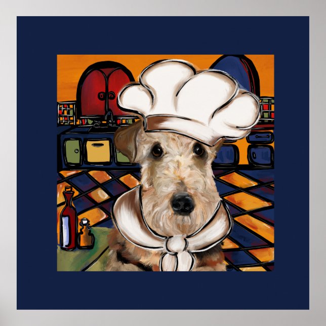 Póster Airedale Terrier (Frente)
