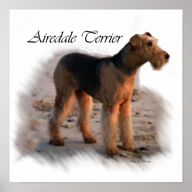 Póster Airedale Terrier Art Print Gifts (Frente)