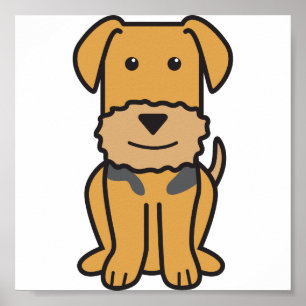 Póster Airedale Terrier Dog Personalizado
