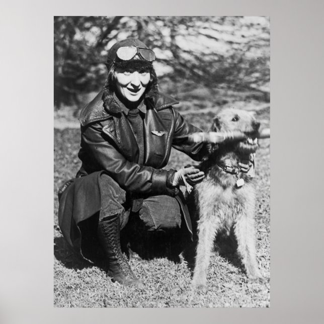 Póster Airedale y Aviatrix, a principios de los años 20 (Frente)
