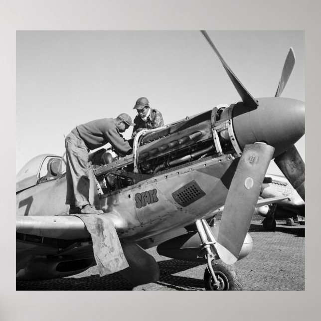 Póster Airmen de Tuskegee: 1945 (Frente)