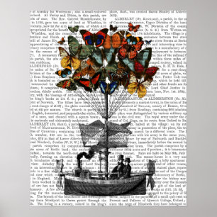 Póster Airpass para mariposas