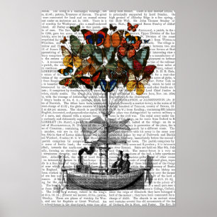 Póster Airpass para mariposas