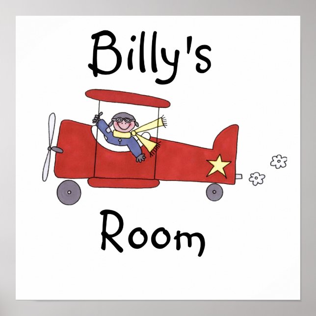 Póster Airplane Pilot (Frente)