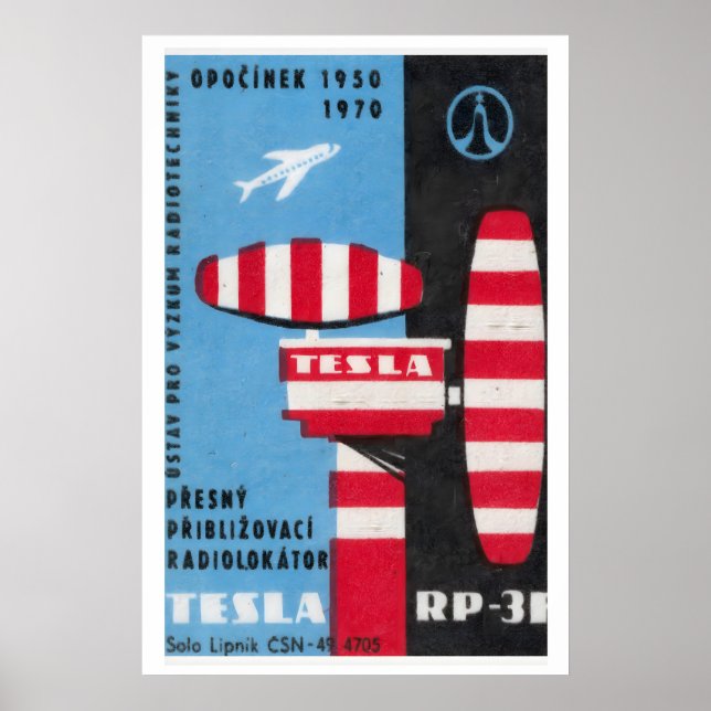 Póster Airport Control Tower - Matchbox Print - Aesthetic (Frente)