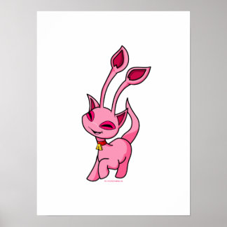 Póster Aisha rosada perenne
