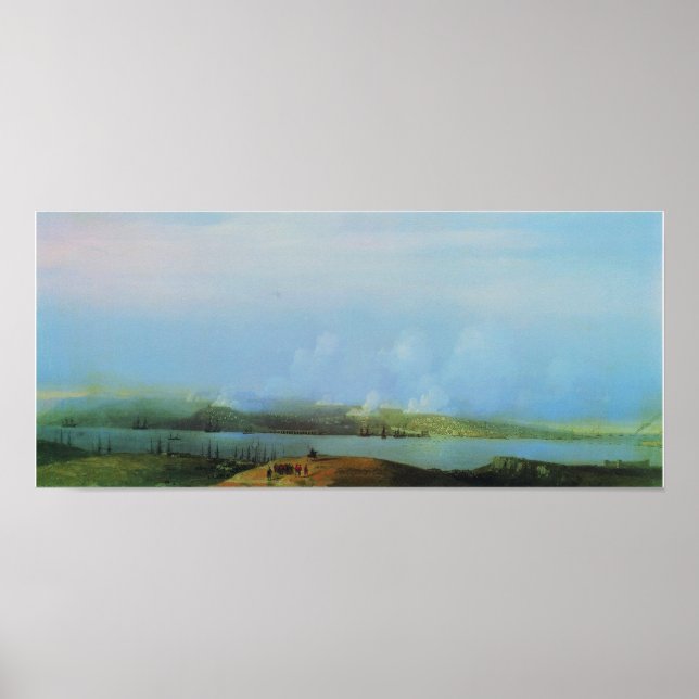 Póster Aivazovsky - Asedio de Sebastopol (Frente)